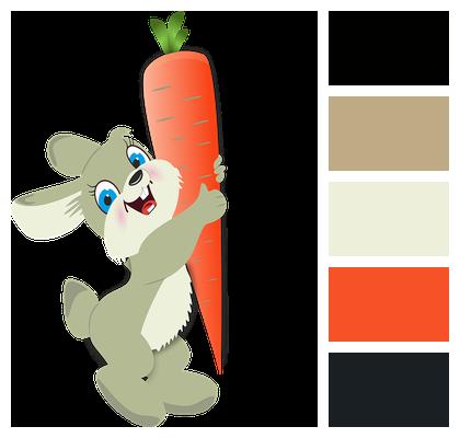 Rabbit Cartoon Rabbit Carrot Image